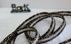 Dog Leash. Fabric Wrapped Clothesline. Medium Sized Dog 4 small
