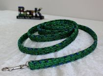 Dog Leash. Fabric Wrapped Clothesline. Medium To Large Sized Dog 3 small