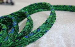 Dog Leash. Fabric Wrapped Clothesline. Medium To Large Sized Dog 4 small