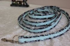 Dog Leash. Fabric Wrapped Clothesline. Medium To Large Sized Dog 1 small