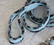 Dog Leash. Fabric Wrapped Clothesline. Medium To Large Sized Dog 2 small