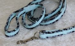 Dog Leash. Fabric Wrapped Clothesline. Medium To Large Sized Dog 5 small