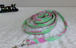 Free Shipping - Dog Leash. Fabric Wrapped Clothesline. Medium To Large Sized Dog 3 small