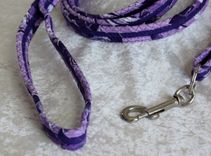 Dog Leash. Fabric Wrapped Clothesline. Medium To Large Sized Dog 2 small