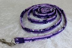 Dog Leash. Fabric Wrapped Clothesline. Medium To Large Sized Dog 5 small