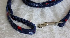 Dog Leash. Fabric Wrapped Clothesline. Small Dog. Durable 3 small
