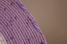 Center Piece - Table Decor - Fabric Art - Table Topper - Fabric Wrapped Clothesline. Purples. 3 small