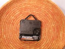 Wall Clock. Fabric Wrapped Clothesline. Shades Of Orange With Gold Flecks 5 small