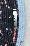 Wall Mirror - Fabric Art - Wall Decor - Wall Hanging - Home Decor - Blue. Fabric Wrapped Clothesline 4 small