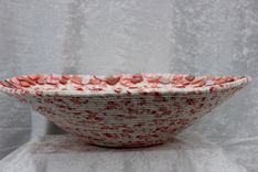 Fabric Bowl - Fabric Art - Home Decor - Large V-Shaped Bowl. Wrapped Clothesline 1 small
