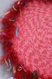 Fabric Art - Wrapped Clothesline - Center Piece - Home Decor - Table Topper - - Frizzy Edges 4 small