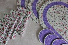 Fabric Placemat, Napkin And Coaster Set - Oval - Dining - Tableware 2 small