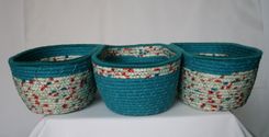 Fabric Bowls - Set Of 3 Connected - Serving - Picnic Ware - Gift For Her 1 small