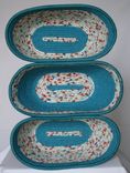 Fabric Bowls - Set Of 3 Connected - Serving - Picnic Ware - Gift For Her 3 small