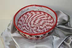 Fabric Wrapped Bowl - Basket - Baby Gift - Customized 3 small