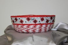 Fabric Wrapped Bowl - Basket - Baby Gift - Customized 4 small