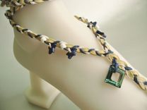 Barefoot Sandals.Toe Thongs. Boho. Dancer Jewerly. Made In Maui. 2 small