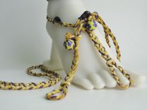 Buckskin Deerskin Hand Braided Slave Anklets. Barefoot Sandals. Dancer. Boho. Foot Jewelry. 3 small