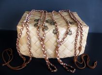 Tan Deerskin Hand Braided Barefoot Sandals. Slave Anklets. Boho Chic. Turtle Charms. Dancer Jewelry. 2 small