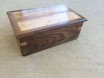 Walnut And Birdseye Maple Jewelry Box 1 small