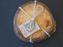 Coasters, Colorado Aspen Wood Coaster Set Of 6 2 small