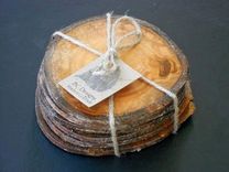 Coasters, Colorado Aspen Wood Coaster Set Of 6 4 small