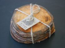 Coasters, Gift Wrapped Colorado Aspen Wood Coasters - Set Of 6 1 small