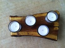 Candle Holder, Texas Mesquite Candle Holder, Home Decor, Weddings 3 small