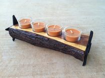 Candle Holder, Texas Mesquite Candle Holder 5 small