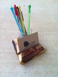 Rustic Texas Mesquite Business Card Holder 1 small