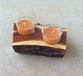 Texas Mesquite Candle Holder 2 small