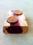 Aromatic Red Cedar Candle Holder 2 small