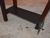 Walnut & Steel Console Table 2 small