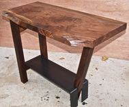 Walnut & Steel Console Table 4 small