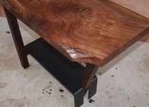 Walnut & Steel Console Table 5 small