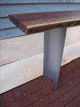 Live Edge Walnut Console Table With Curved Steel Base 2 small