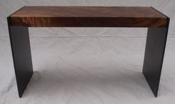 Walnut & Steel Bench 2 small