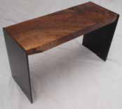 Walnut & Steel Bench 1 small