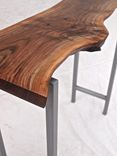 Live Edge Walnut & Steel Console Table 3 small