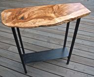 Maple Live Edge Console Table 2 small