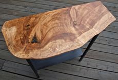 Maple Live Edge Console Table 6 small