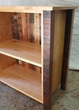 Reclaimed Maple Wood Bookcase With Drawers 3 small