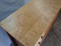 Reclaimed Maple Wood Bookcase With Drawers 7 small