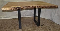 Live Edge Maple Table & Pedestal Base 6 small