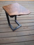 Live Edge Walnut & Steel End Table 1 small