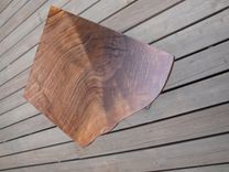 Live Edge Walnut & Steel End Table 3 small