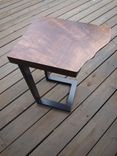 Live Edge Walnut & Steel End Table 6 small