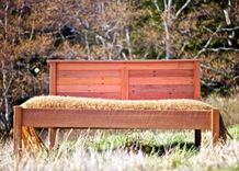 Bed Made With Salvaged Dark Red Merranti 4 small