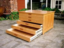 Black Cherry Map Cabinet 1 small