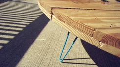 Reclaimed Spool Coffee Table 4 small